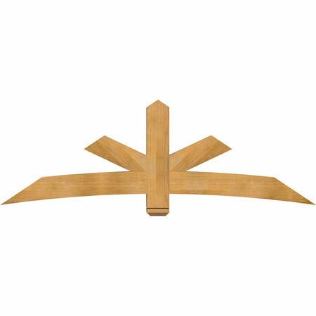 Ekena Millwork Alberta Rough Sawn Timber Gable Bracket, Western Red Cedar, 84"W x 28"H x 6"D x 6"F, 8/12 Pitch GBW084X28X0606ALB00RWR